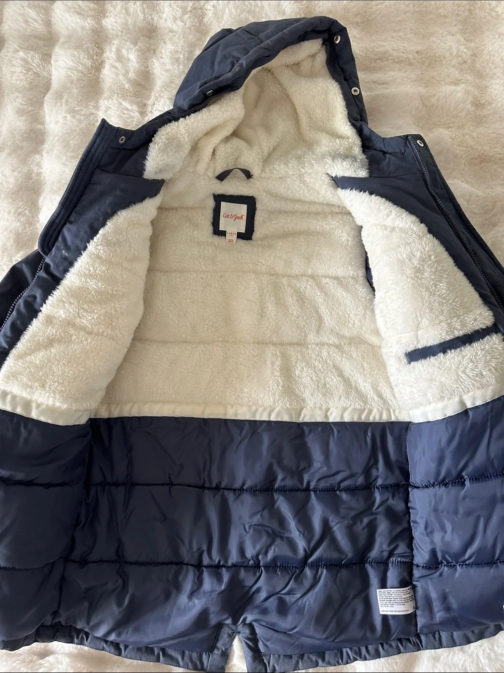 Kids Hooded Jacket with Sherpa Lining - Cat & Jack